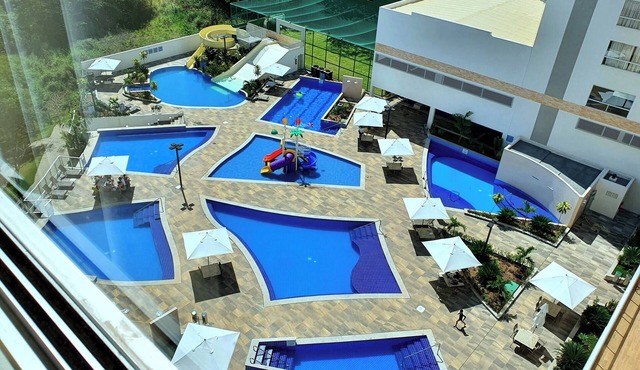 Apt com Acesso ao Rio/completo com Ar/Proximo ao Hot Park in Esplanada do Rio Quente Rio Quente