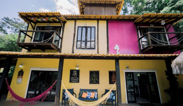 House 11/family parties/swimming pool/waterfall/fresh air/home office/pets/wi fi in Vargem Grande Rio de Janeiro