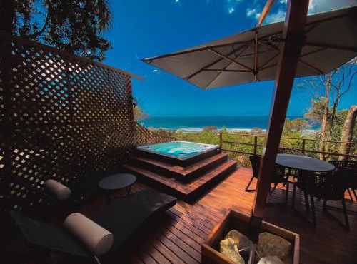 Cabana Romântica vista mar com duas spas privativas