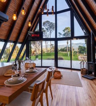 Cabanas com banheira na Serra Catarinense