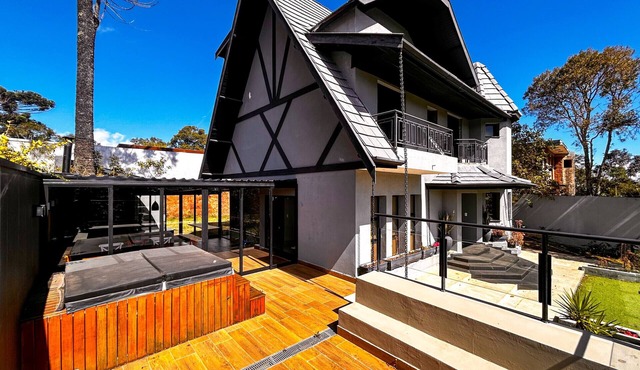 Casa de Inverno em Campos com Lareira e Jacuzzi