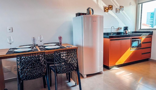 Centro | Loft para até 4 pessoas com vaga garagem