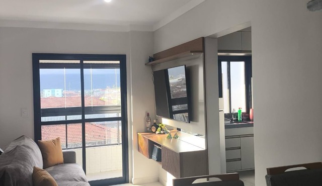 Comfortable apartment across from the beach. in Praia Grande
