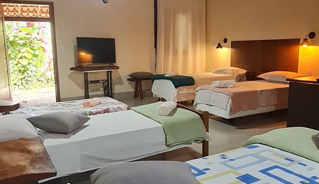 Comfortable family bungalow with fire pit in Lençóis
