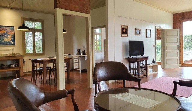 Conforto, história e arte - casa com calefação