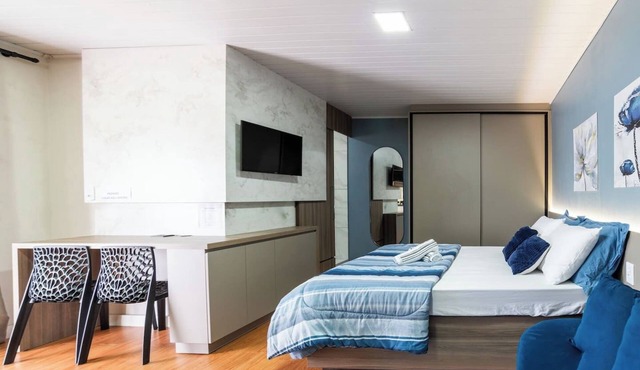 Elegant Studio with Pool | Air Conditioning | Pet Friendly | Novo Hamburgo
