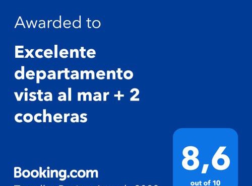 Excelente departamento vista al mar + 2 cocheras in San Bernardo