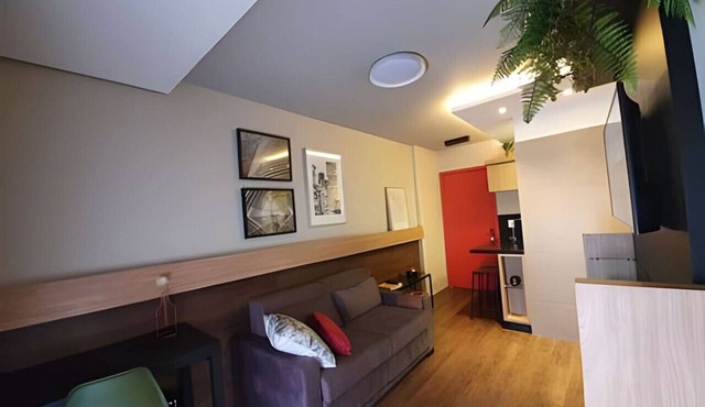 Flat com Piscina e Garagem no Jardim Paulista | Limpeza Diária, Academia e Manobrista 24h
