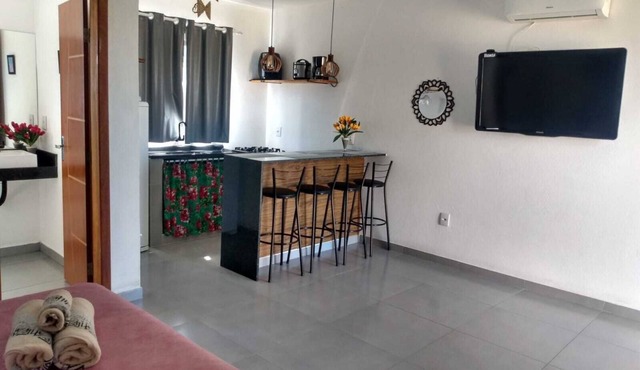 Flat1 Complete 5 minutes from the Taipu de Fora Swimming Pools in Maraú