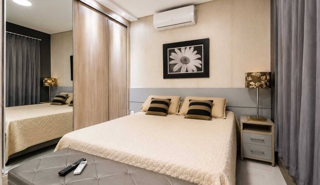 Fully furnished apartment with pool | Close to Praia do Forte and Ilha do Japonês.