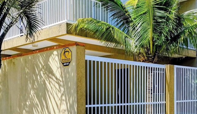 House 50 m² beach, suite, air conditioning and barbecue.