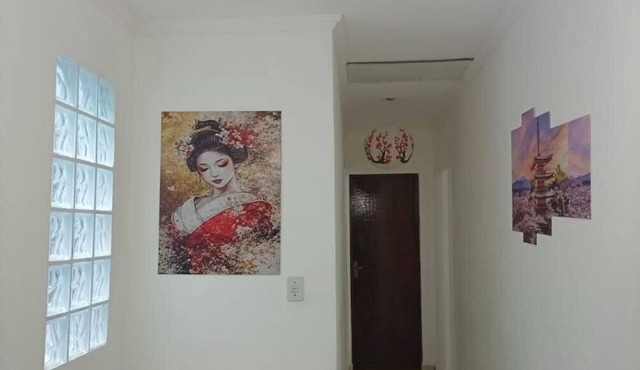Japanese-themed apartment, 50m2, with parking space, near Arena NEO Química and Hospital ST Marcelina.