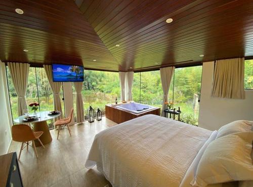 Loft Vidro Lake Rota do Vinho São Roque
