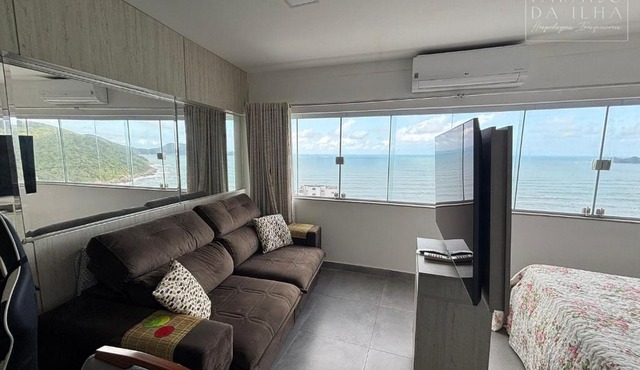 Loft Vista Impressionante, Ar Cond e Vaga Garagem in São Vicente