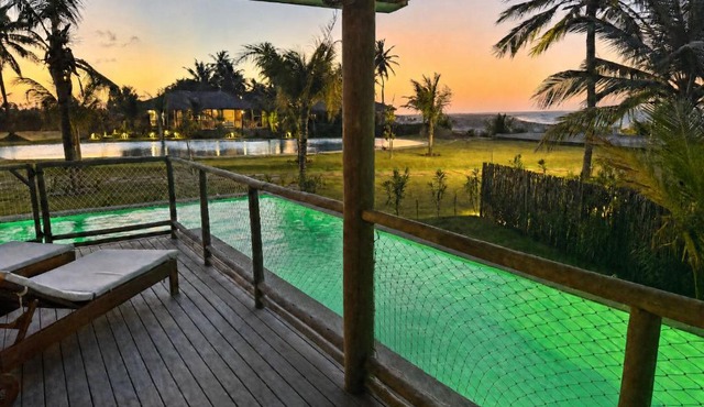 Luxury Beachfront Kite Villa, Private Pool, Ilha do Guajiru in Itarema