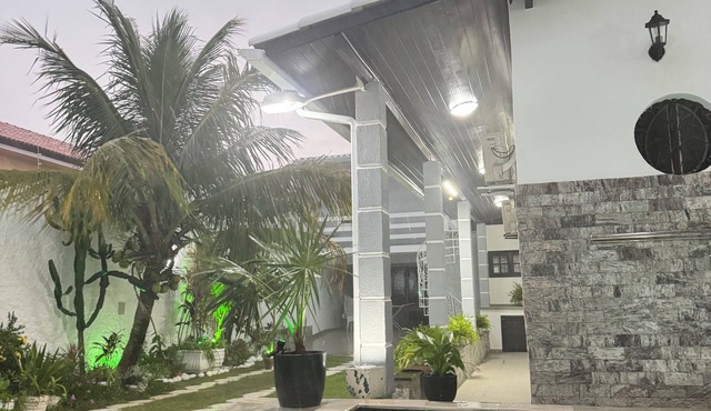 Spacious vacation home for 10 people with pool 200 meters to the beach
