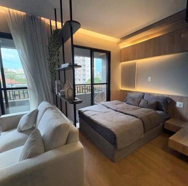 Studio design premium com Varanda e Home office in São Paulo