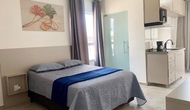 Studio moderno com cozinha completa e Wi-Fi centro in Barbacena