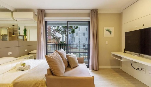 Studio Moderno com sacada Ap 48 Soho Life