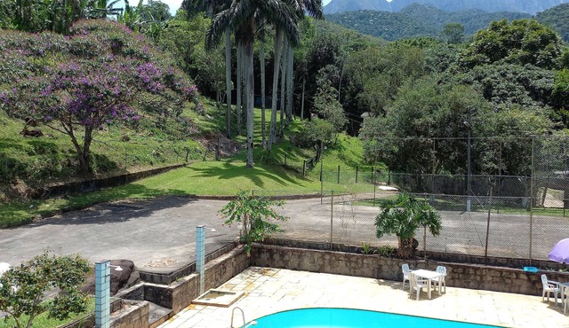 Takamoto Farm is a charming place with a swimming pool.