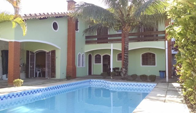 Two-story house with pool, 500 meters from the beach, with free Wi-Fi!