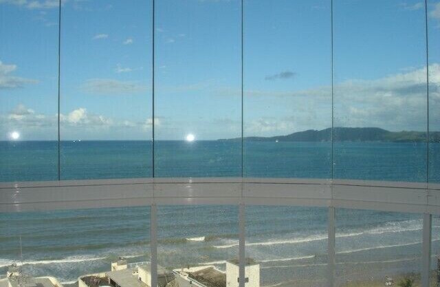Apt. cover with great views of the sea front promenade, center.(See rates).