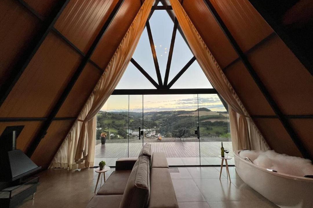 Cordilheira Alta Apartment | Chalé Refúgio Serra do Horizonte com lareira
