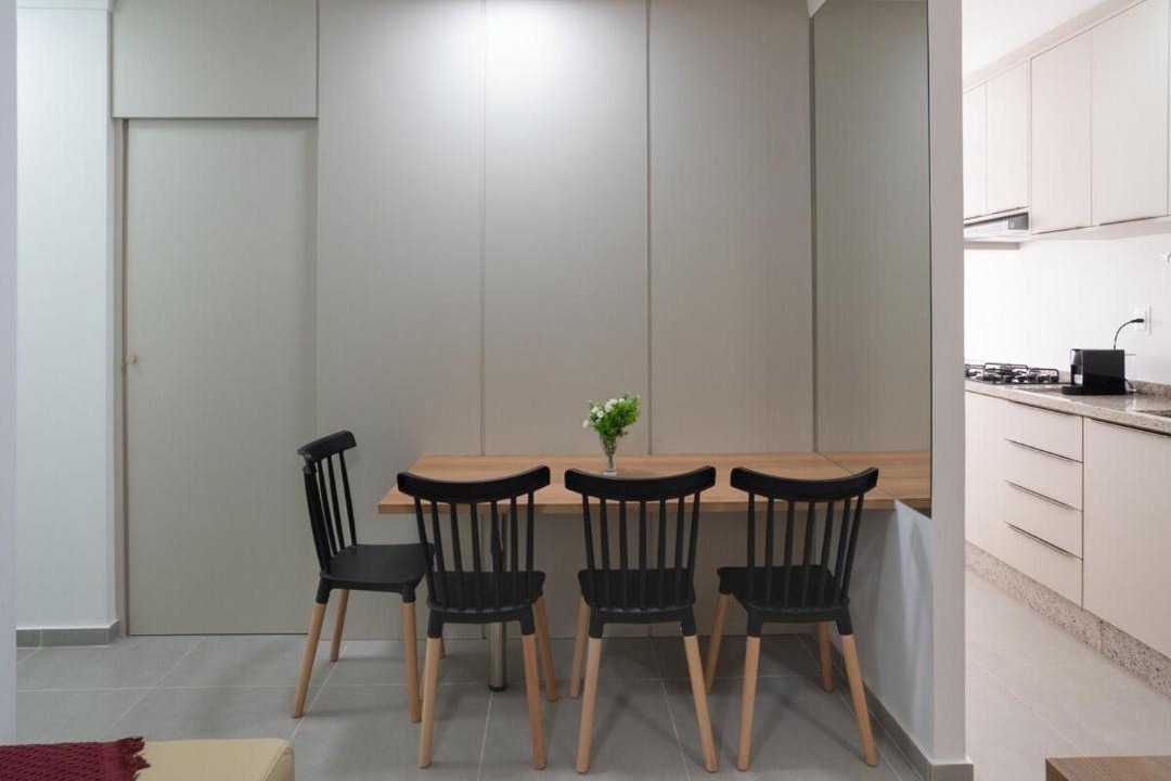Centro Apartment | Flo - 602 - Central Novo 2 Qtos com ar, academia e lava e seca