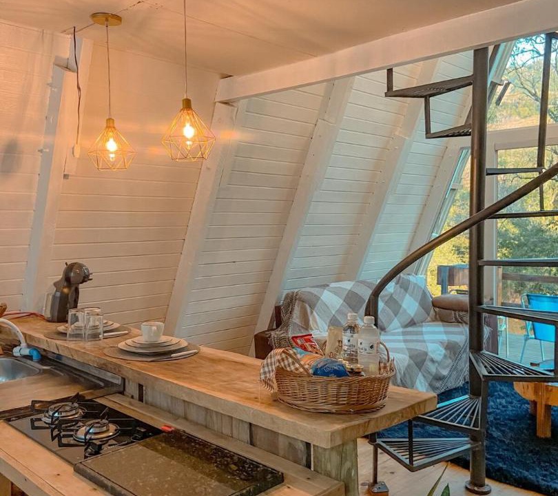 Mangueirinha Ski Chalet | Chalé A-Frame as Margens do Rio Marrecas