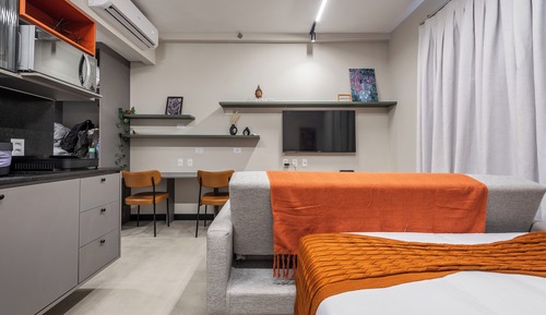 Design Apartment, 1 Double Bed with Sofa bed, Microwave, City View