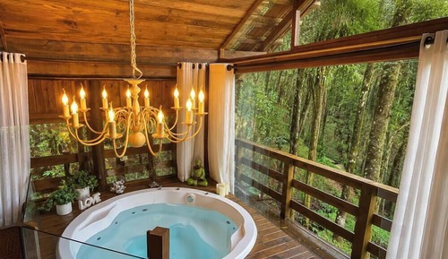 Cabana Aurora com Hidro - Alfredo Wagner/SC