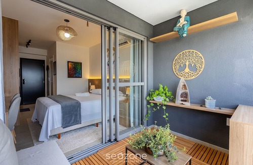 Indianopolis Apartment | Zen Studio W/panoramic View of Sao Paulo Onj2612