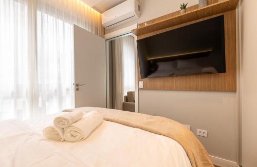 Bigorrilho Apartment | Temple Batel Varanda Privativa Pool Rooftop