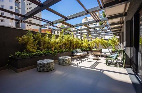 Bigorrilho Apartment | Batel Designer + Garagem priv. Rooftop Pool