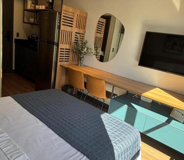 Agua Verde Apartment | Studio VIBE Curitiba - Sofisticação e Conforto - Próximo a Liga Arena