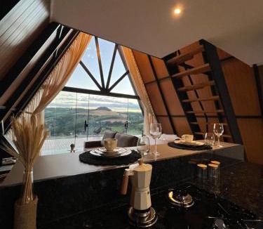 Cordilheira Alta Apartment | Chalé Refúgio Serra do Horizonte com lareira