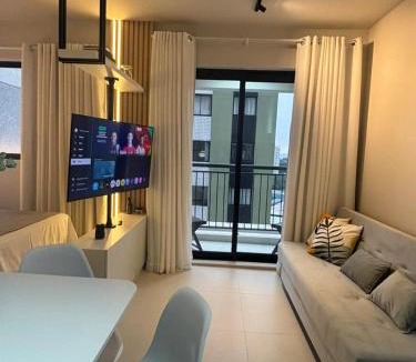 Portao Apartment | Studio Plus Portão - Sofisticação e Conforto - próx ao Shop Palladium - Hosp do Trabalhador - Col da PM