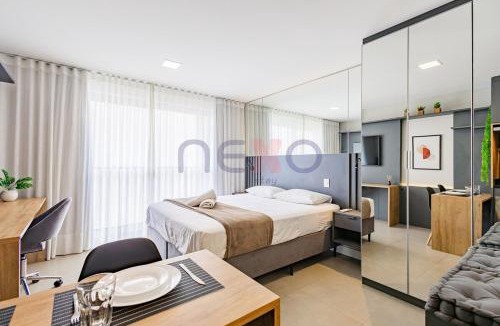 Auxiliadora Apartment | Apartamento business de alto padrão no Go24 com piscina