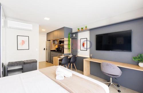 Auxiliadora Apartment | Apartamento business de alto padrão no Go24 com piscina