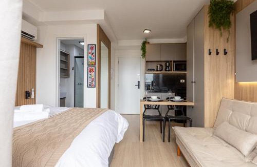 Matriz Apartment | Studio Aconchegante e Central com Piscina, Academia e Coworking
