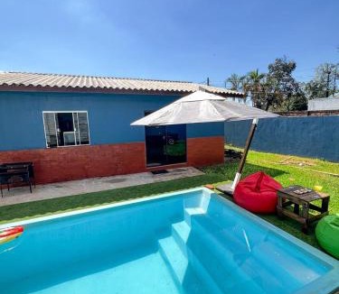 Regiao Norte House | 4 min do Paraguai Casa com piscina e privacidade