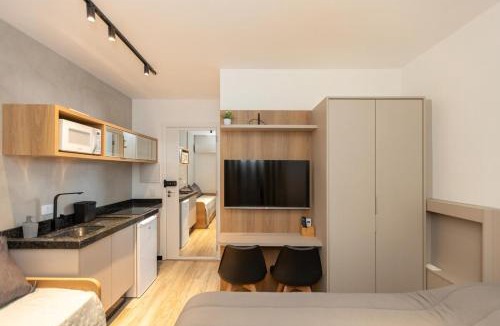 Matriz Apartment | CENA Living - 505 · zCNA505 - Studio novo no Centro Wi-Fi, Portaria