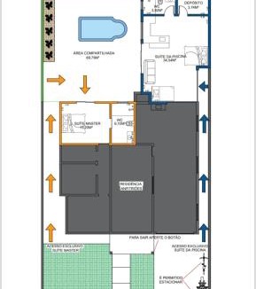 Frederico Westphalen Apartment | Suíte da piscina
