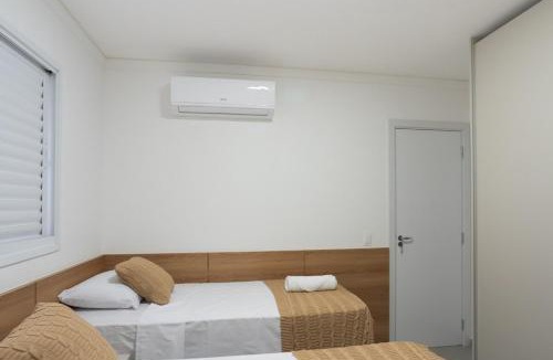 Centro Apartment | Flo - 602 - Central Novo 2 Qtos com ar, academia e lava e seca