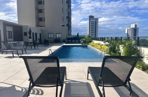 Praia da Armacao do Itapocoroi Apartment | Apto A 300m PRAIA e 8min Beto Carreiro c Vista Mar Incrível Ar Condicionado Churrasqueira privativa Condo Completo com Piscina Academia ao Ar livre Sauna Playground Portaria 24H e Vaga privativa de Garagem Reserve Agora e Viva essa Experiência