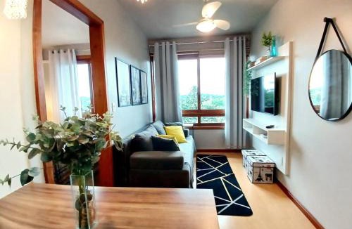 Bairro Lago Negro Apartment | Follow Gramado - Apartment, walk everywhere! View! Smart TV! Air conditioning!