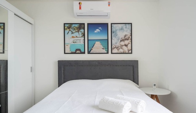 2BR Seaview apt Near Itapema Beach Sem501