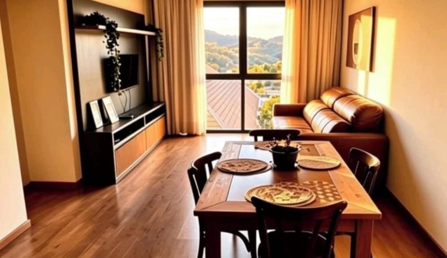 Apartment with a beautiful view of the Serra Valley.