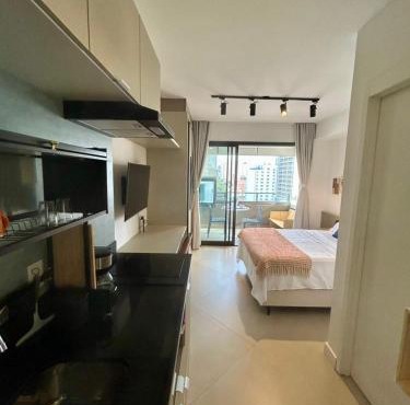 Studio 1301 B - Charmoso - Acomoda ate 3 Adultos - A Poucos Passos do Nubank Parque in São Paulo