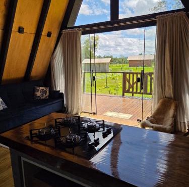Chalé A-Frame Exclusivo com Lago Privativo